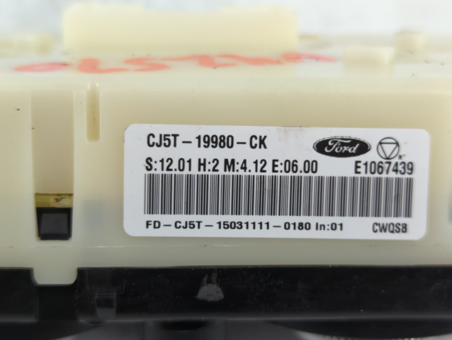 2013-2016 Ford Escape Climate Control Module Temperature AC/Heater Replacement P/N:E1067439 CJ5T-19980-CK Fits OEM Used Auto