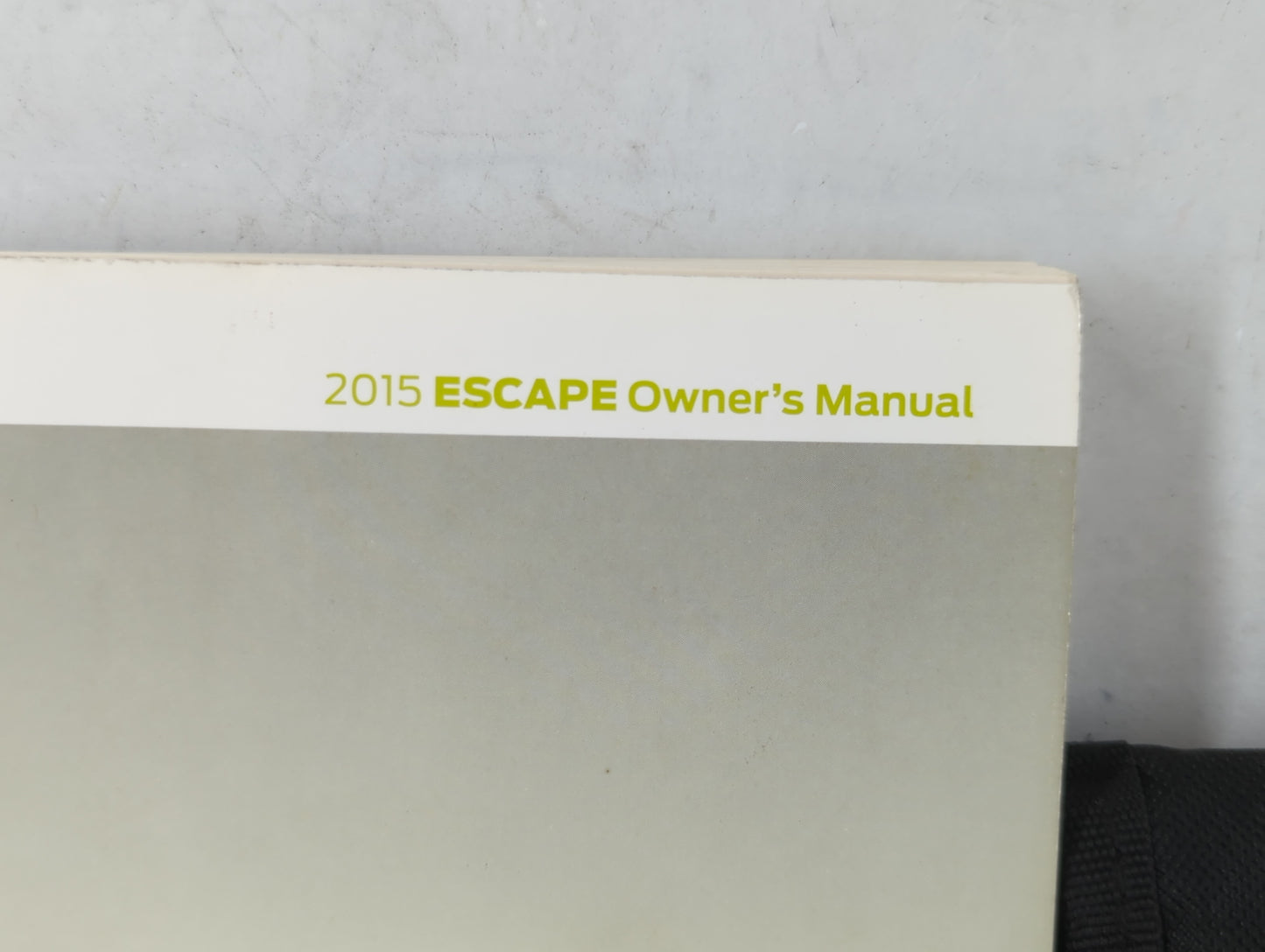 2015 Ford Escape Owners Manual Book Guide P/N:FJ5J 19A321 AA OEM Used Auto Parts - Oemusedautoparts1.com