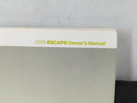 2015 Ford Escape Owners Manual Book Guide P/N:FJ5J 19A321 AA OEM Used Auto Parts - Oemusedautoparts1.com