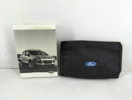 2015 Ford Escape Owners Manual Book Guide P/N:FJ5J19A321 AA OEM Used Auto Parts - Oemusedautoparts1.com