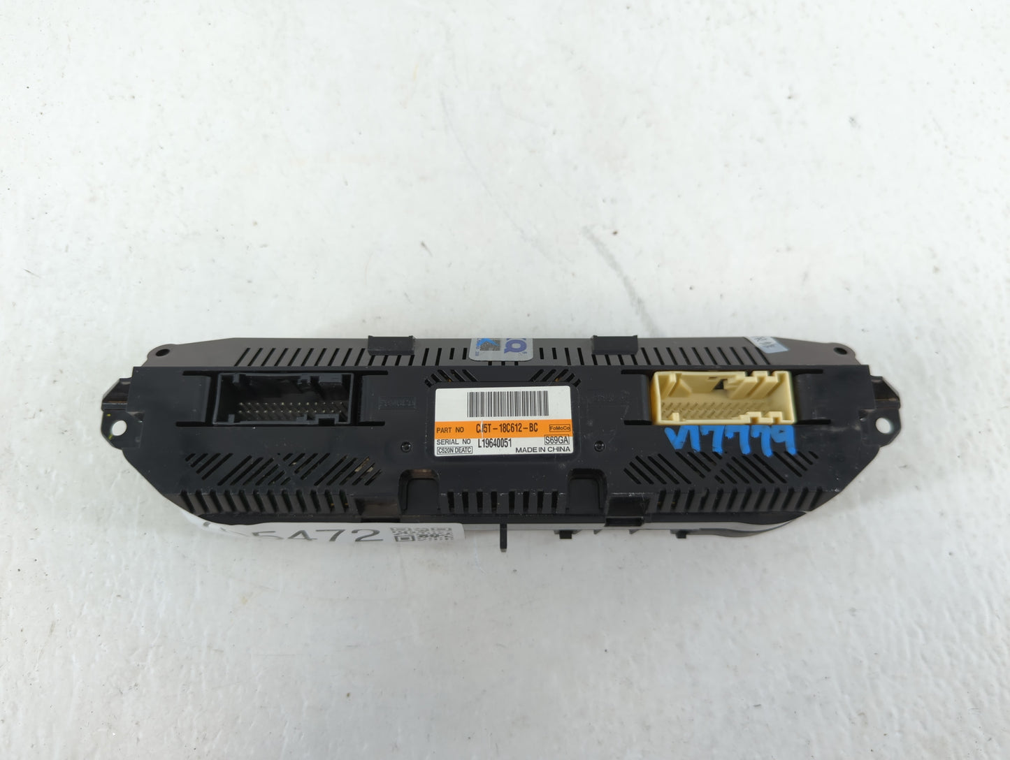 2013-2015 Ford Escape Climate Control Module Temperature AC/Heater Replacement P/N:CJ5T-18C612-BC Fits Fits 2013 2014 2015 O