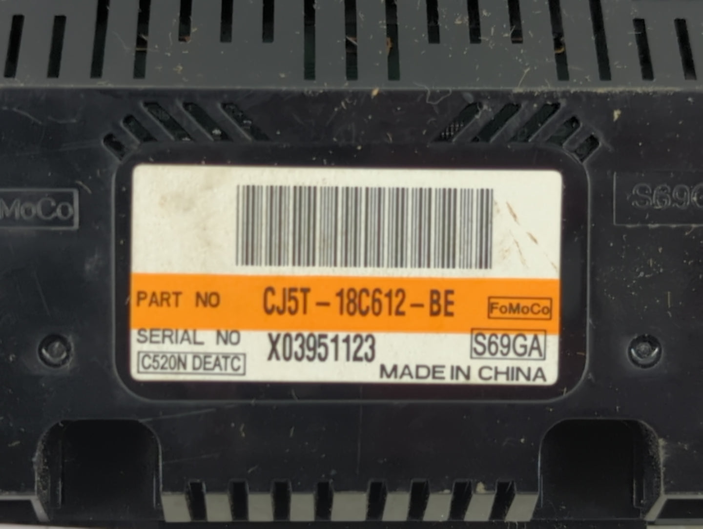 2015-2016 Ford Escape Climate Control Module Temperature AC/Heater Replacement P/N:CJ5T-18C612-BE Fits Fits 2015 2016 OEM Us