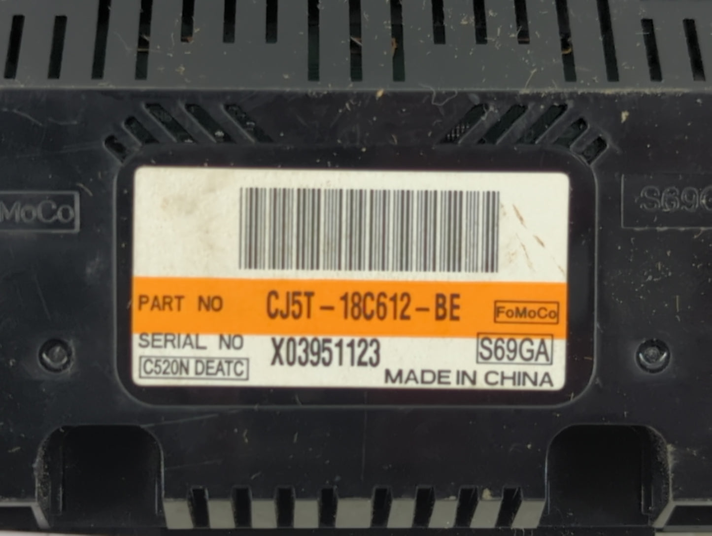 2015-2016 Ford Escape Climate Control Module Temperature AC/Heater Replacement P/N:CJ5T-18C612-BE Fits Fits 2015 2016 OEM Us