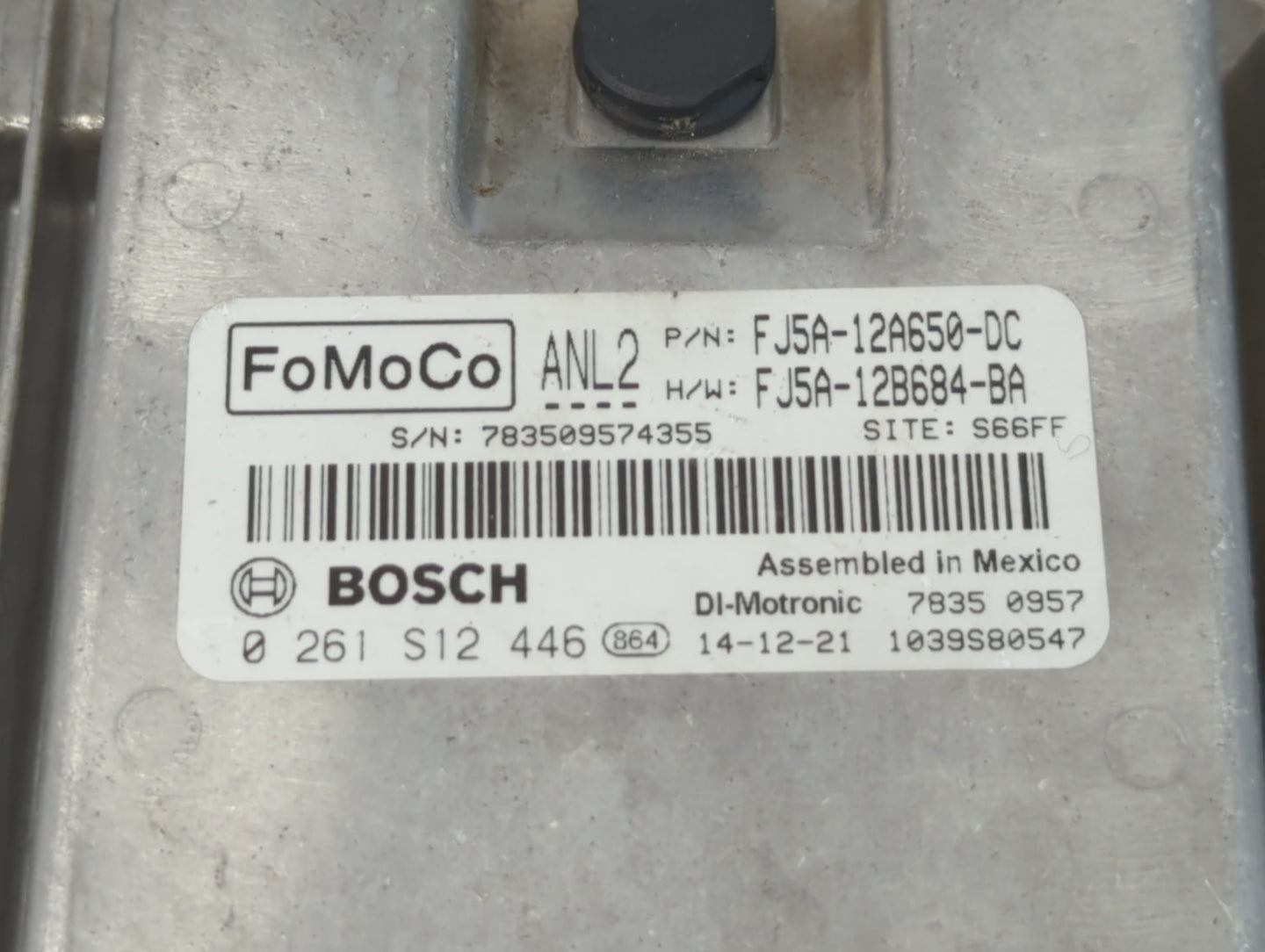 2013-2016 Ford Escape PCM Engine Control Computer ECU ECM PCU OEM P/N:FJ5A-12A650-DC Fits Fits 2013 2014 2015 2016 OEM Used 
