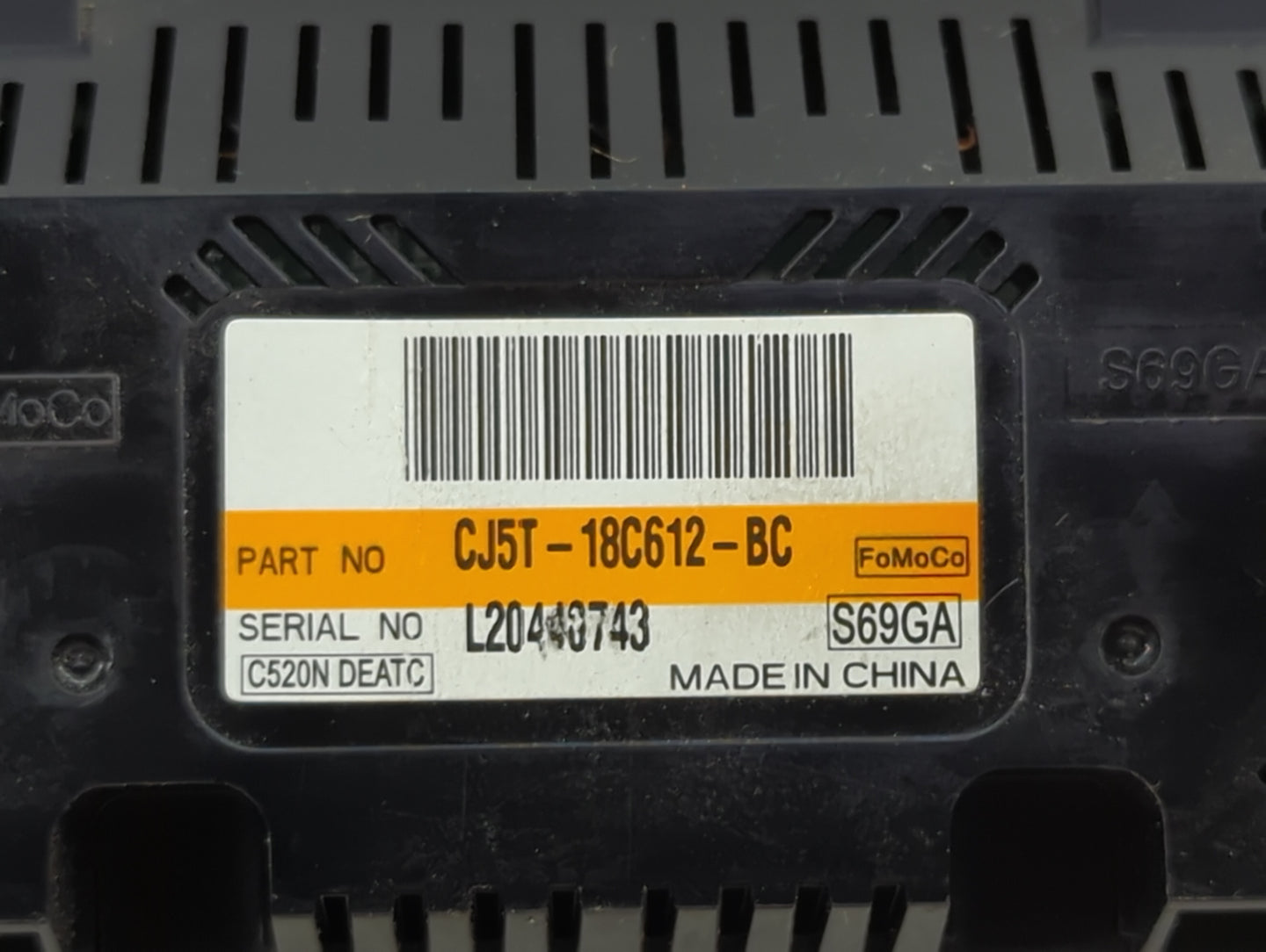 2015 Ford Escape Climate Control Module Temperature AC/Heater Replacement P/N:CJ5T-18C612-BC Fits OEM Used Auto Parts - Oemu