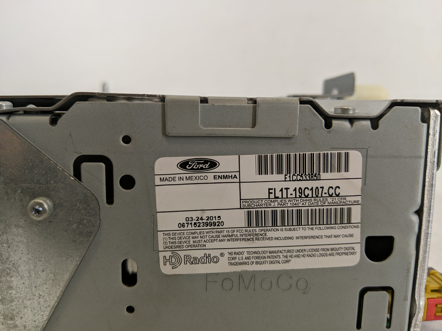 2015-2017 Ford Expedition Radio AM FM Cd Player Receiver Replacement P/N:FL1T-19C107-CC Fits Fits 2015 2016 2017 OEM Used Au