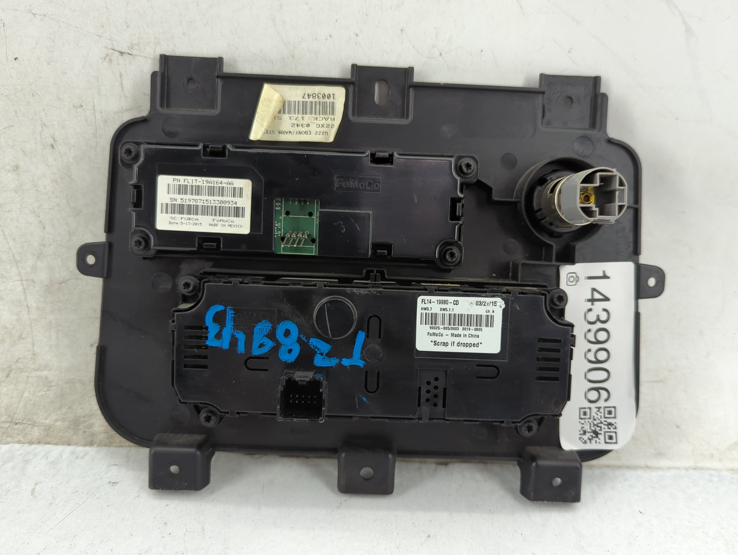 2015 Ford Expedition Climate Control Module Temperature AC/Heater Replacement P/N:FL1T-19A164-AA FL14-19980-CD Fits OEM Used
