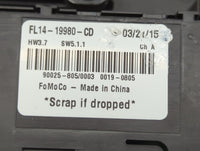 2015 Ford Expedition Climate Control Module Temperature AC/Heater Replacement P/N:FL1T-19A164-AA FL14-19980-CD Fits OEM Used