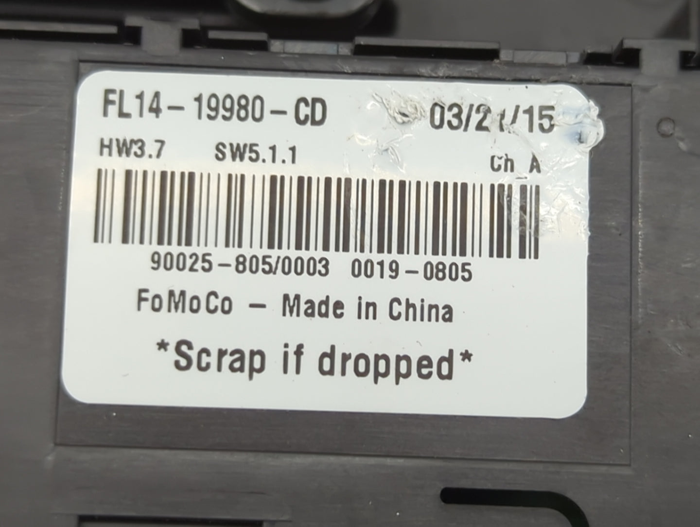 2015 Ford Expedition Climate Control Module Temperature AC/Heater Replacement P/N:FL1T-19A164-AA FL14-19980-CD Fits OEM Used