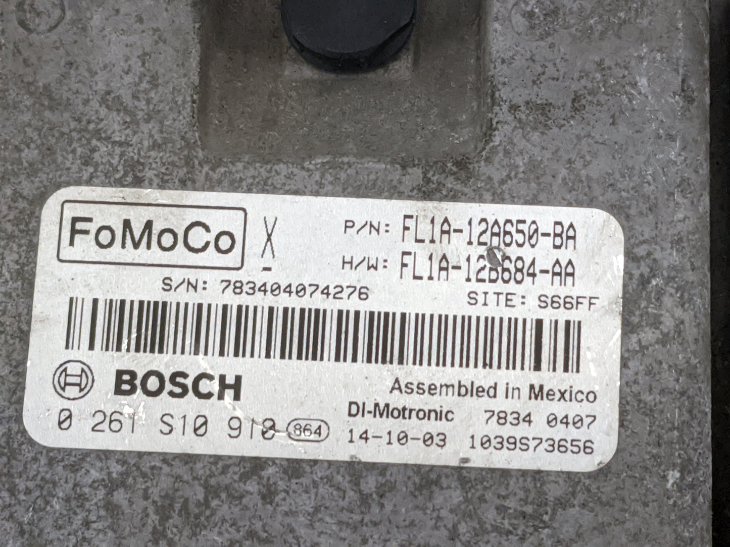 2015 Ford Expedition PCM Engine Control Computer ECU ECM PCU OEM P/N:FL1A-12A650-BA FL1A-12B684-AA Fits OEM Used Auto Parts 