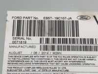 2015 Ford Explorer Radio AM FM Cd Player Receiver Replacement P/N:EB5T-19C107-JA Fits OEM Used Auto Parts - Oemusedautoparts