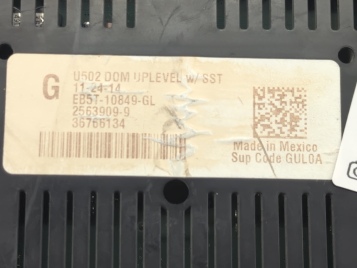 2014-2015 Ford Explorer Instrument Cluster Speedometer Gauges P/N:EB5T-10849-GL Fits Fits 2014 2015 OEM Used Auto Parts - Oe