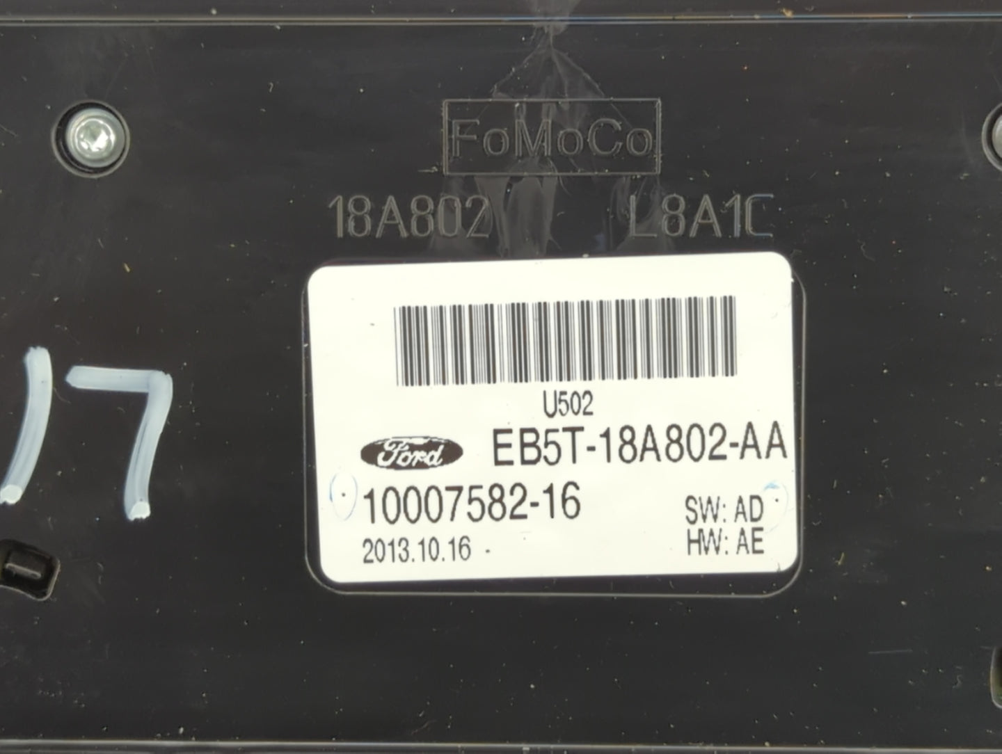 2014-2015 Ford Explorer Radio AM FM Cd Player Receiver Replacement P/N:EB5T-18A802-AA Fits Fits 2014 2015 OEM Used Auto Part