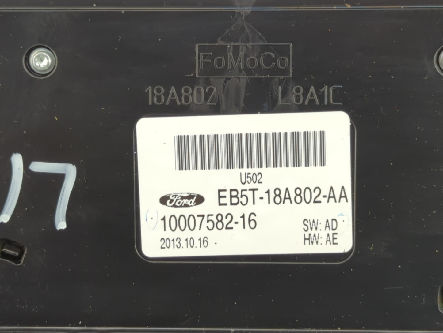 2014-2015 Ford Explorer Radio AM FM Cd Player Receiver Replacement P/N:EB5T-18A802-AA Fits Fits 2014 2015 OEM Used Auto Part
