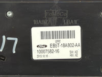 2014-2015 Ford Explorer Radio AM FM Cd Player Receiver Replacement P/N:EB5T-18A802-AA Fits Fits 2014 2015 OEM Used Auto Part