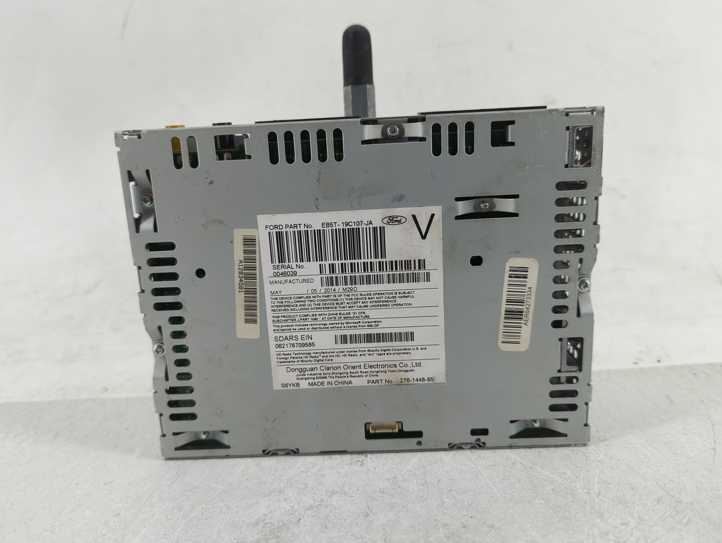 2014-2015 Ford Explorer Radio AM FM Cd Player Receiver Replacement P/N:EB5T-19C107-JA Fits Fits 2014 2015 OEM Used Auto Part