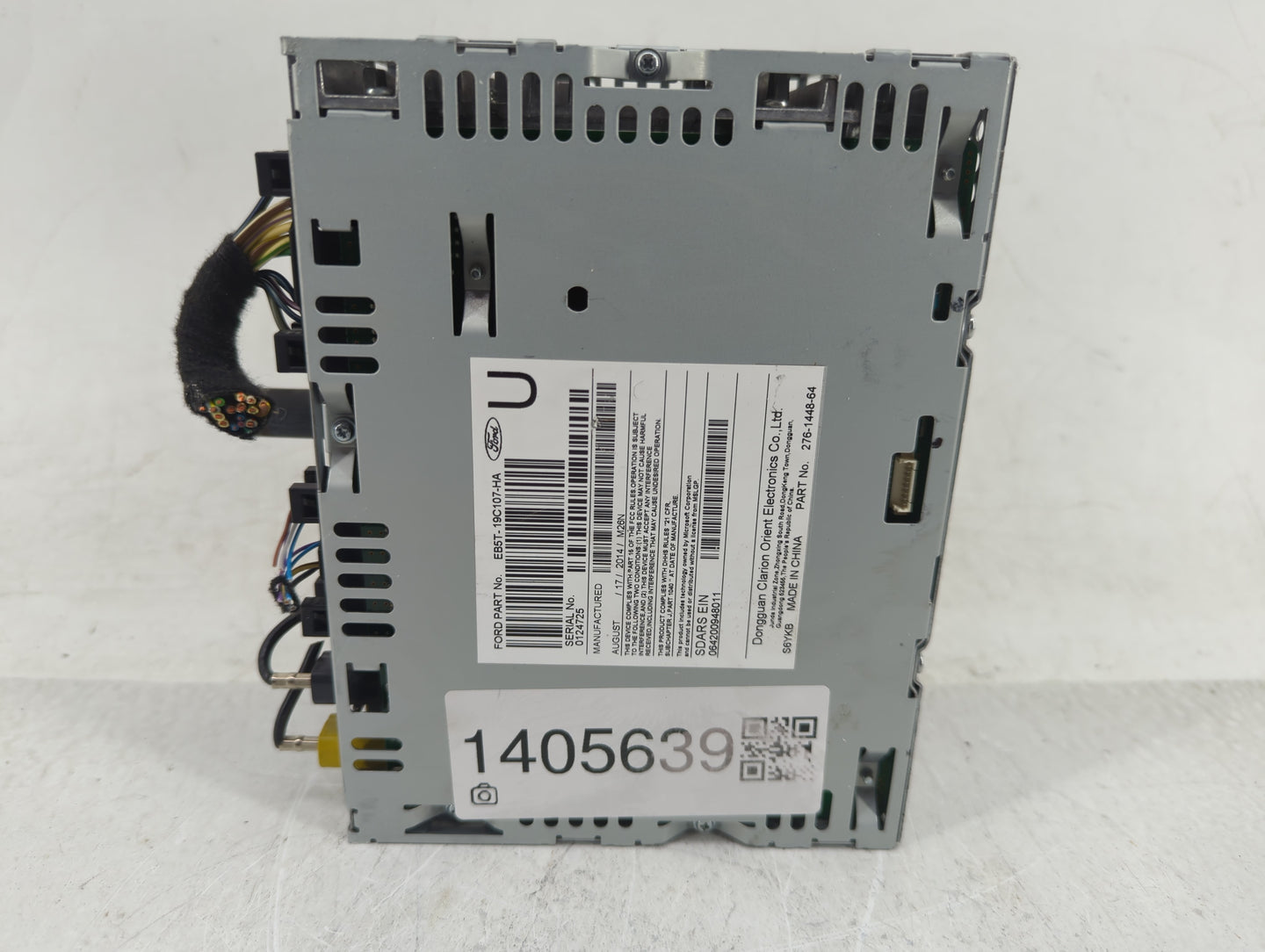 2014-2015 Ford Explorer Radio AM FM Cd Player Receiver Replacement P/N:EB5T-19C107-HA Fits Fits 2014 2015 OEM Used Auto Part