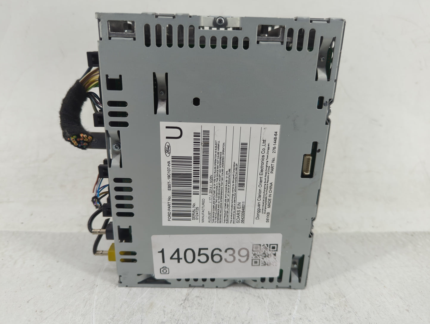 2014-2015 Ford Explorer Radio AM FM Cd Player Receiver Replacement P/N:EB5T-19C107-HA Fits Fits 2014 2015 OEM Used Auto Part