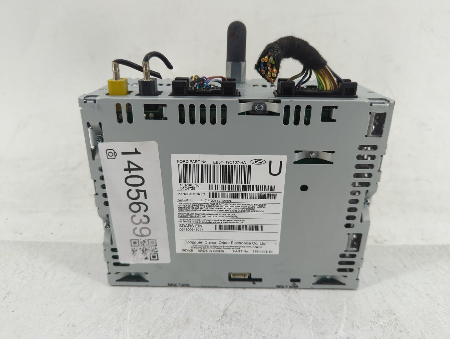 2014-2015 Ford Explorer Radio AM FM Cd Player Receiver Replacement P/N:EB5T-19C107-HA Fits Fits 2014 2015 OEM Used Auto Part