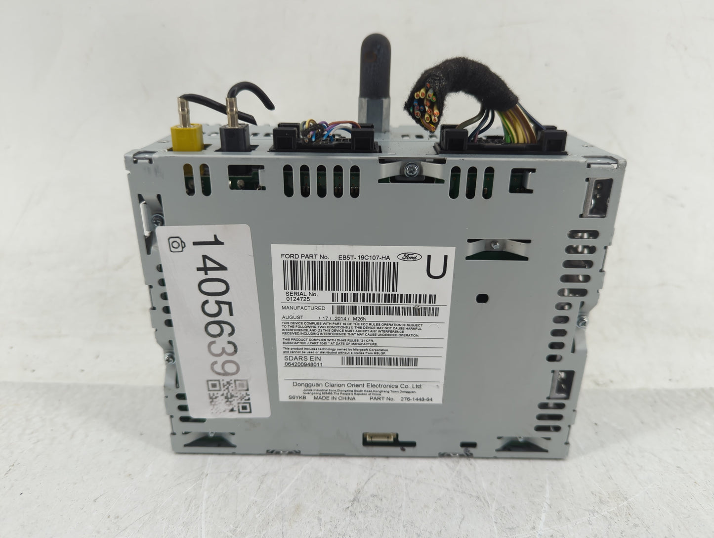 2014-2015 Ford Explorer Radio AM FM Cd Player Receiver Replacement P/N:EB5T-19C107-HA Fits Fits 2014 2015 OEM Used Auto Part