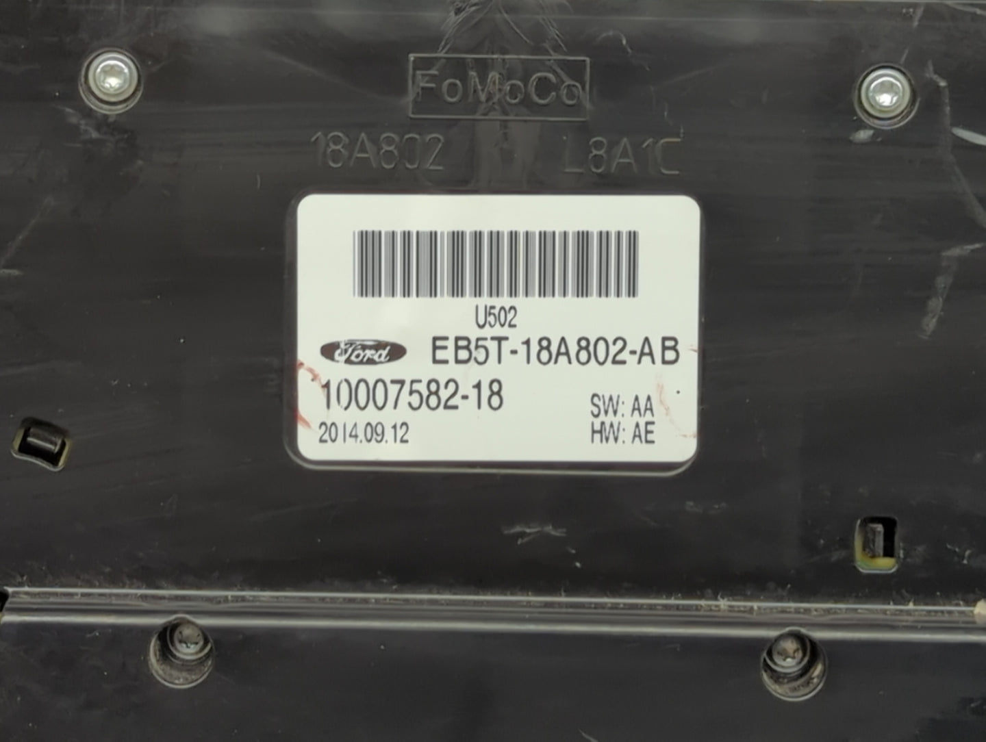 2014-2015 Ford Explorer Radio AM FM Cd Player Receiver Replacement P/N:EB5T-18A802-AB Fits Fits 2014 2015 OEM Used Auto Part