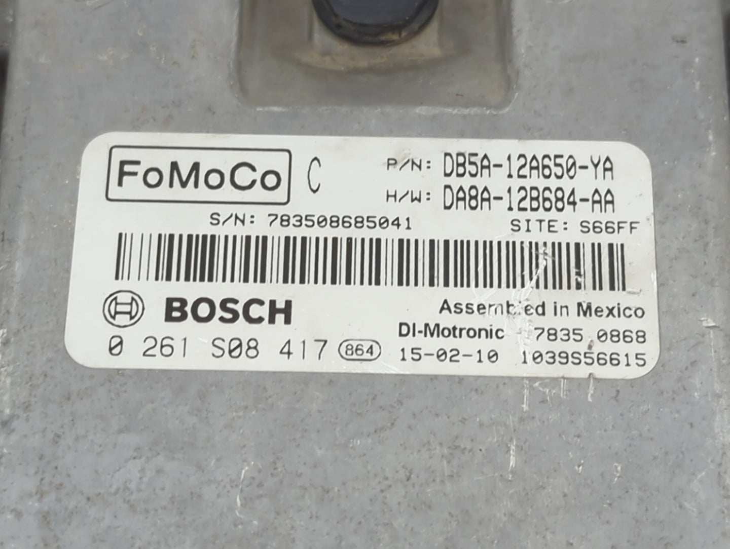 2013-2015 Ford Explorer PCM Engine Control Computer ECU ECM PCU OEM P/N:DB5A-12A650-YA Fits OEM Used Auto Parts - Oemusedaut