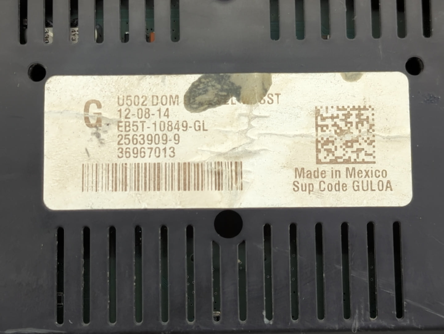 2014-2015 Ford Explorer Instrument Cluster Speedometer Gauges P/N:EB5T-10849-GL Fits Fits 2014 2015 OEM Used Auto Parts - Oe