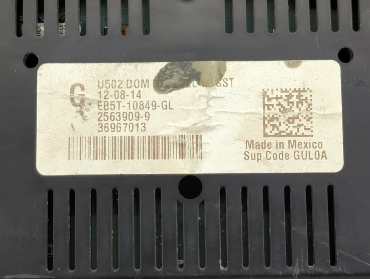 2014-2015 Ford Explorer Instrument Cluster Speedometer Gauges P/N:EB5T-10849-GL Fits Fits 2014 2015 OEM Used Auto Parts - Oe