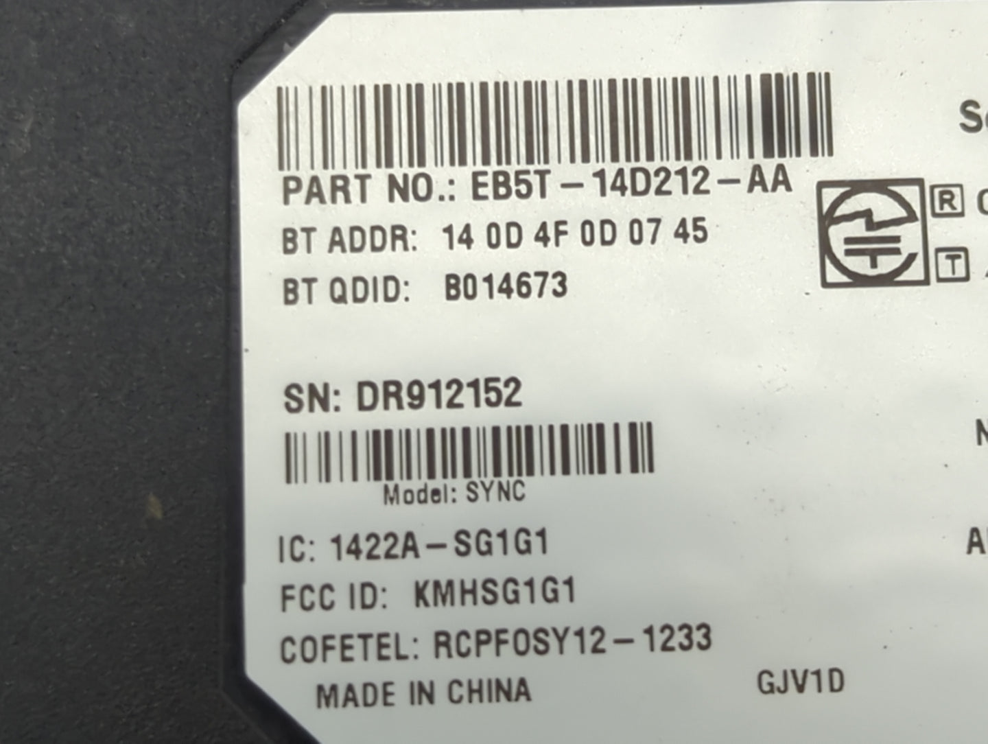 2014-2015 Ford Explorer Communication Control Module - Oemusedautoparts1.com