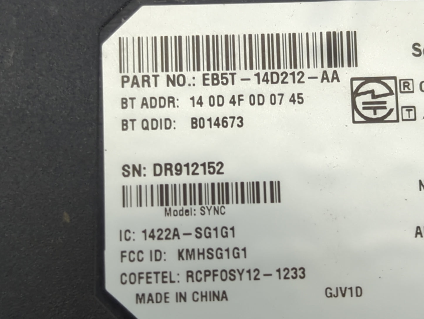 2014-2015 Ford Explorer Communication Control Module - Oemusedautoparts1.com