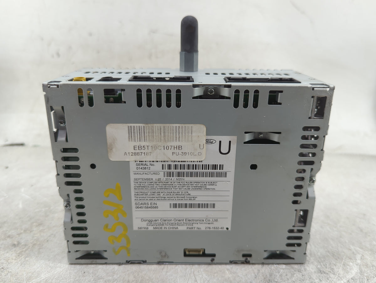 2015 Ford Explorer Radio AM FM Cd Player Receiver Replacement P/N:PU-3910L-D EB5T19C107HB, 276-1532-40 OEM Used Auto Parts -
