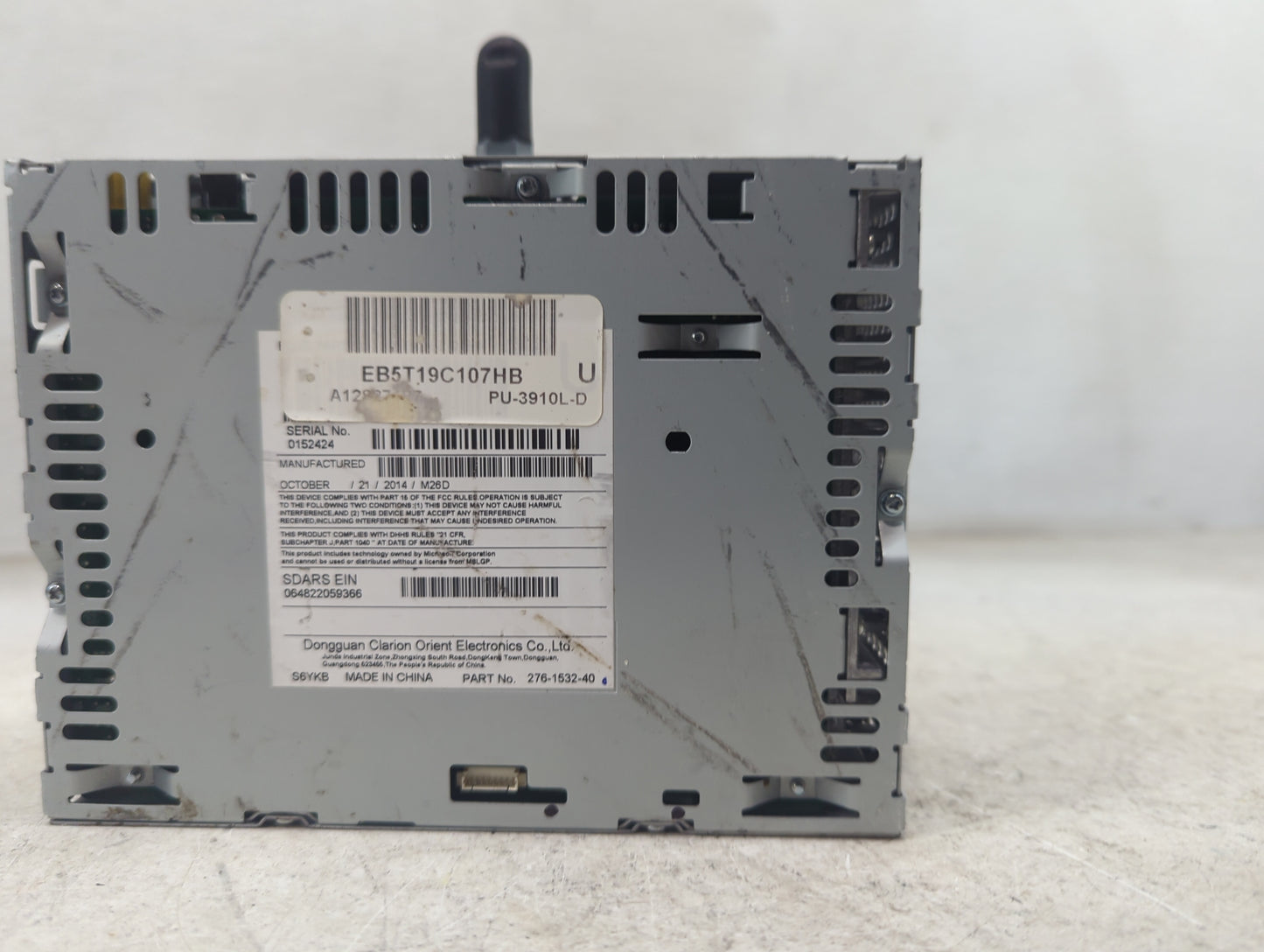 2015 Ford Explorer Radio AM FM Cd Player Receiver Replacement P/N:PU-3910L-D EB5T19C107HB, EB5T-19C, 276-1532-40 Fits OEM Us