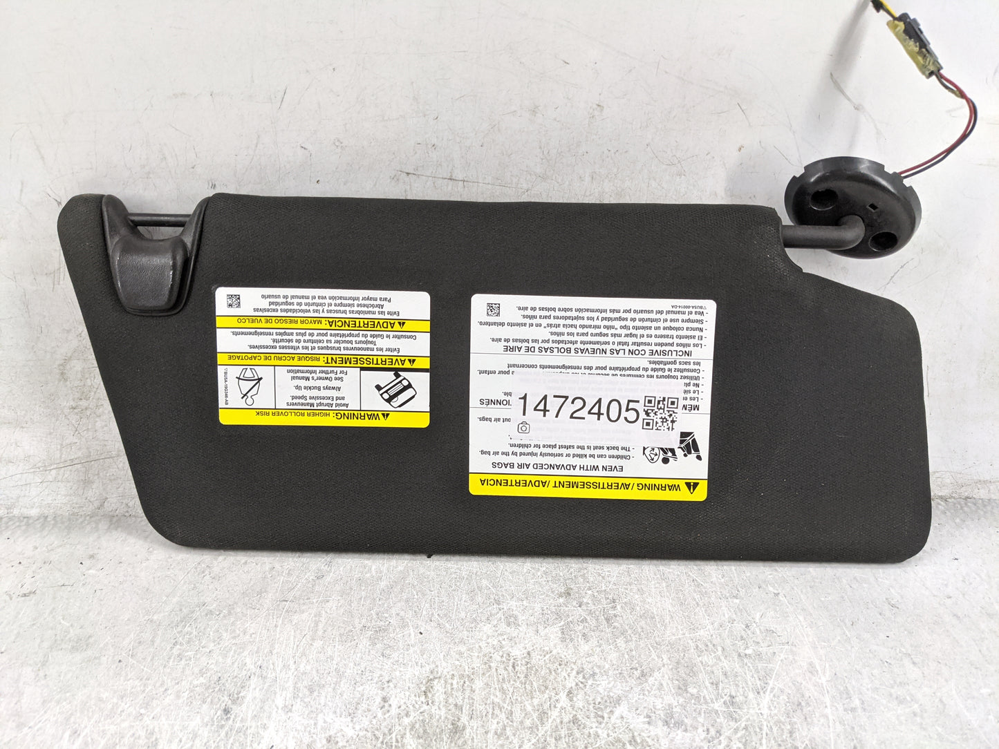 2011-2015 Ford Explorer Sun Visor Shade Replacement Driver Left Mirror Fits Fits 2011 2012 2013 2014 2015 OEM Used Auto Part