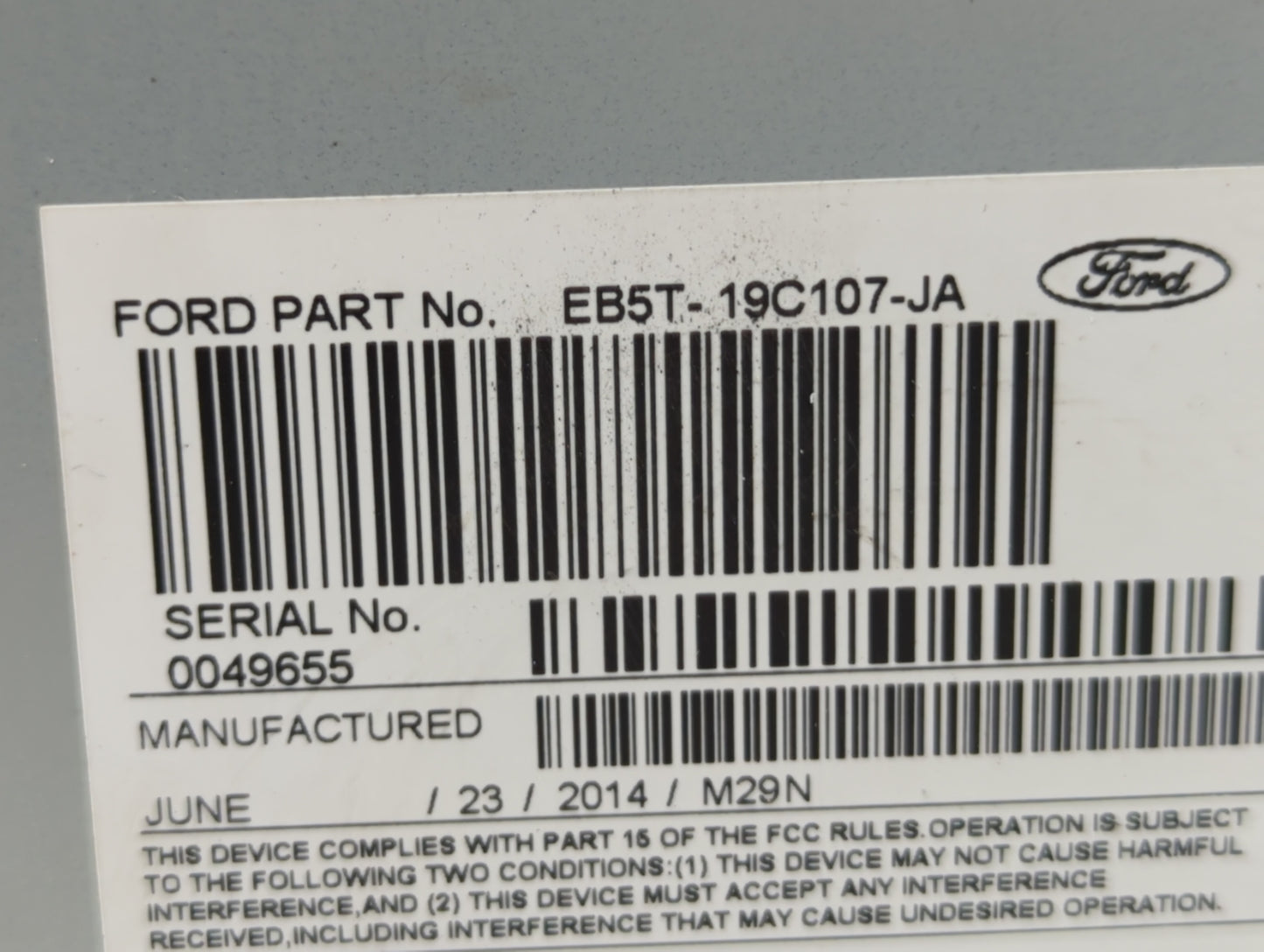 2014-2015 Ford Explorer Am Fm Cd Player Radio Receiver - Oemusedautoparts1.com