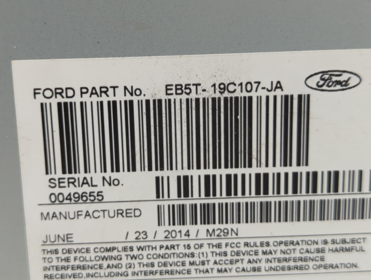 2014-2015 Ford Explorer Am Fm Cd Player Radio Receiver 458602 - Oemusedautoparts1.com