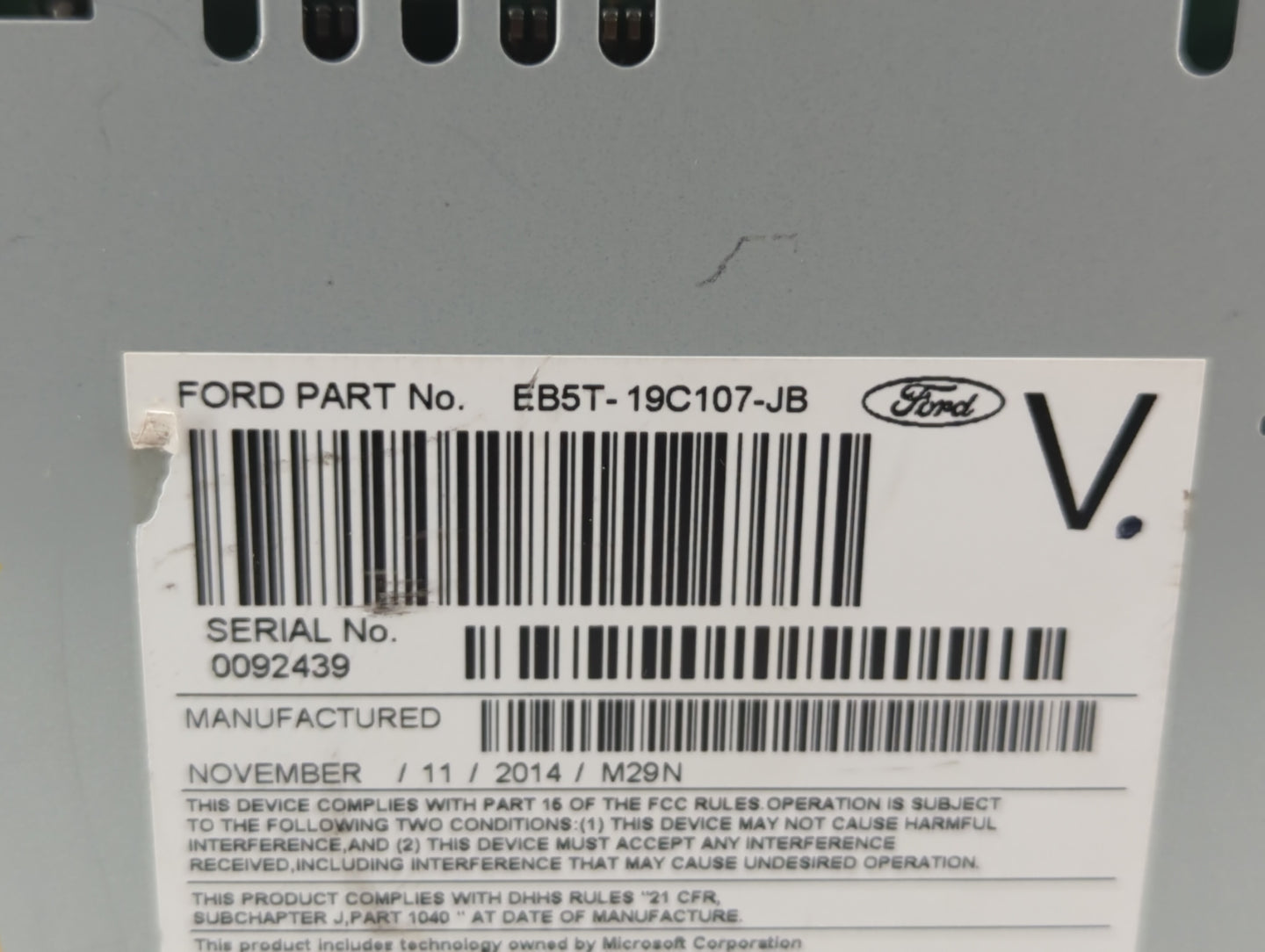 2015-2015 Ford Explorer Am Fm Cd Player Radio Receiver - Oemusedautoparts1.com