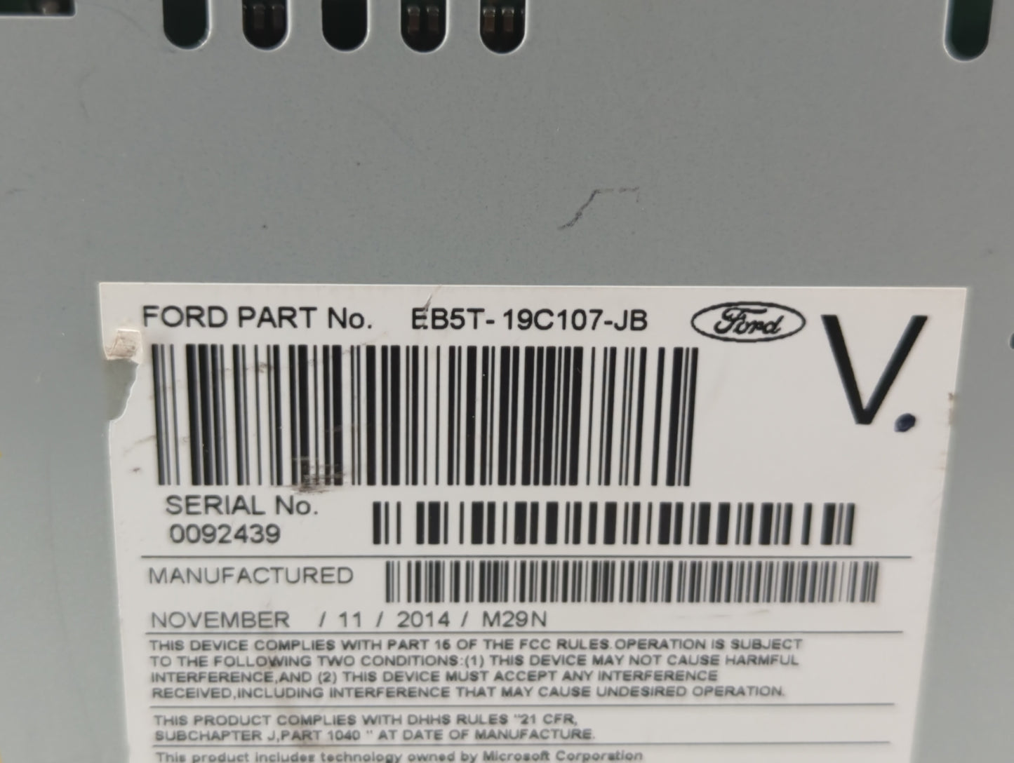 2015-2015 Ford Explorer Am Fm Cd Player Radio Receiver - Oemusedautoparts1.com