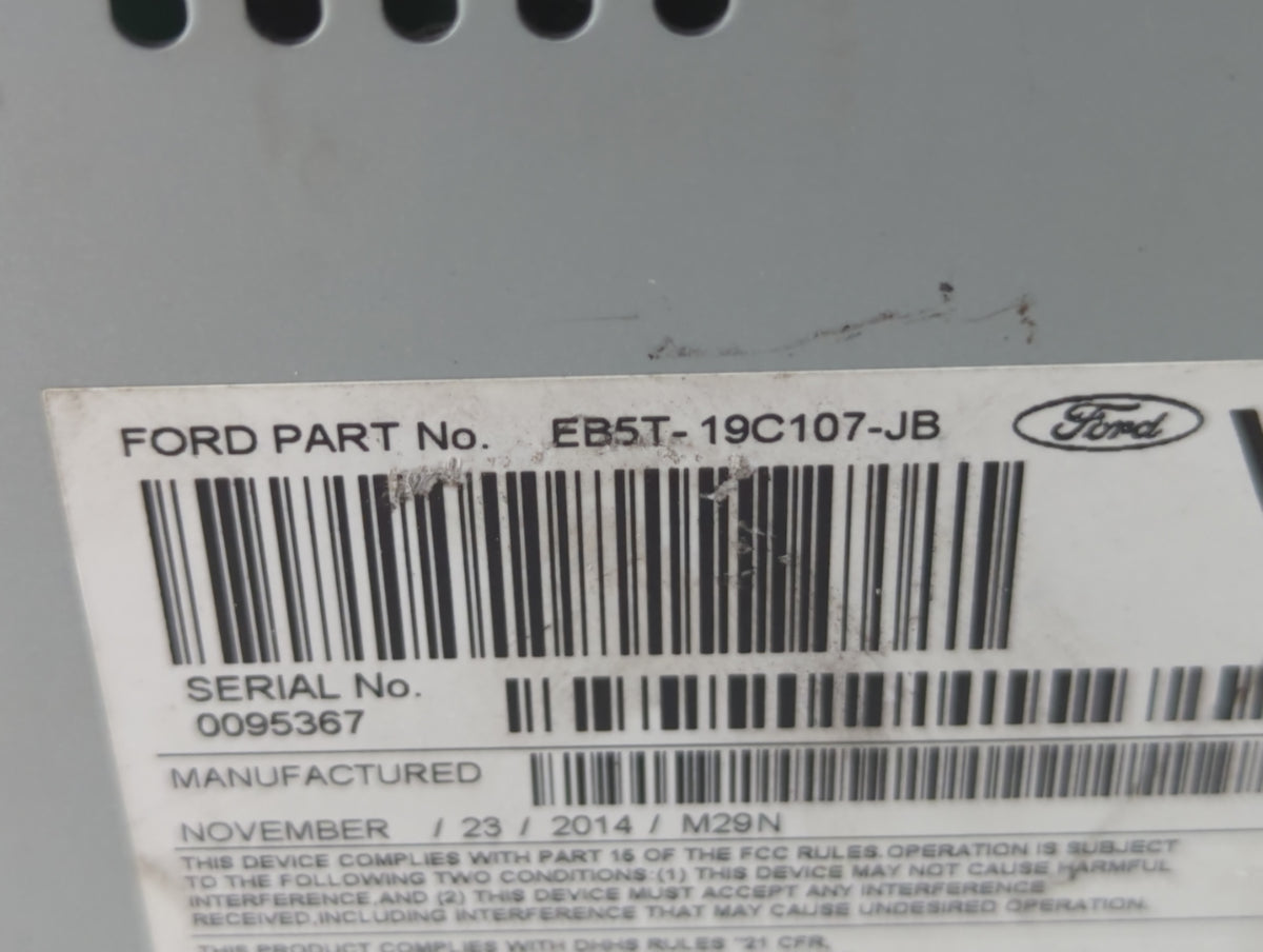 2015-2015 Ford Explorer Am Fm Cd Player Radio Receiver 674034 - Oemusedautoparts1.com