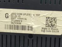 2015 Ford Explorer Instrument Cluster Speedometer Gauges P/N:EB5T-10849-GL Miles:123K Fits OEM Used Auto Parts - Oemusedauto