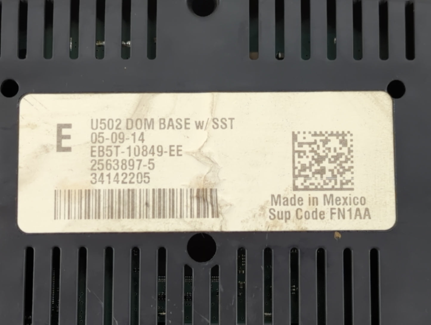 2014-2015 Ford Explorer Instrument Cluster Speedometer Gauges P/N:EB5T-10849-EE Fits Fits 2014 2015 OEM Used Auto Parts - Oe