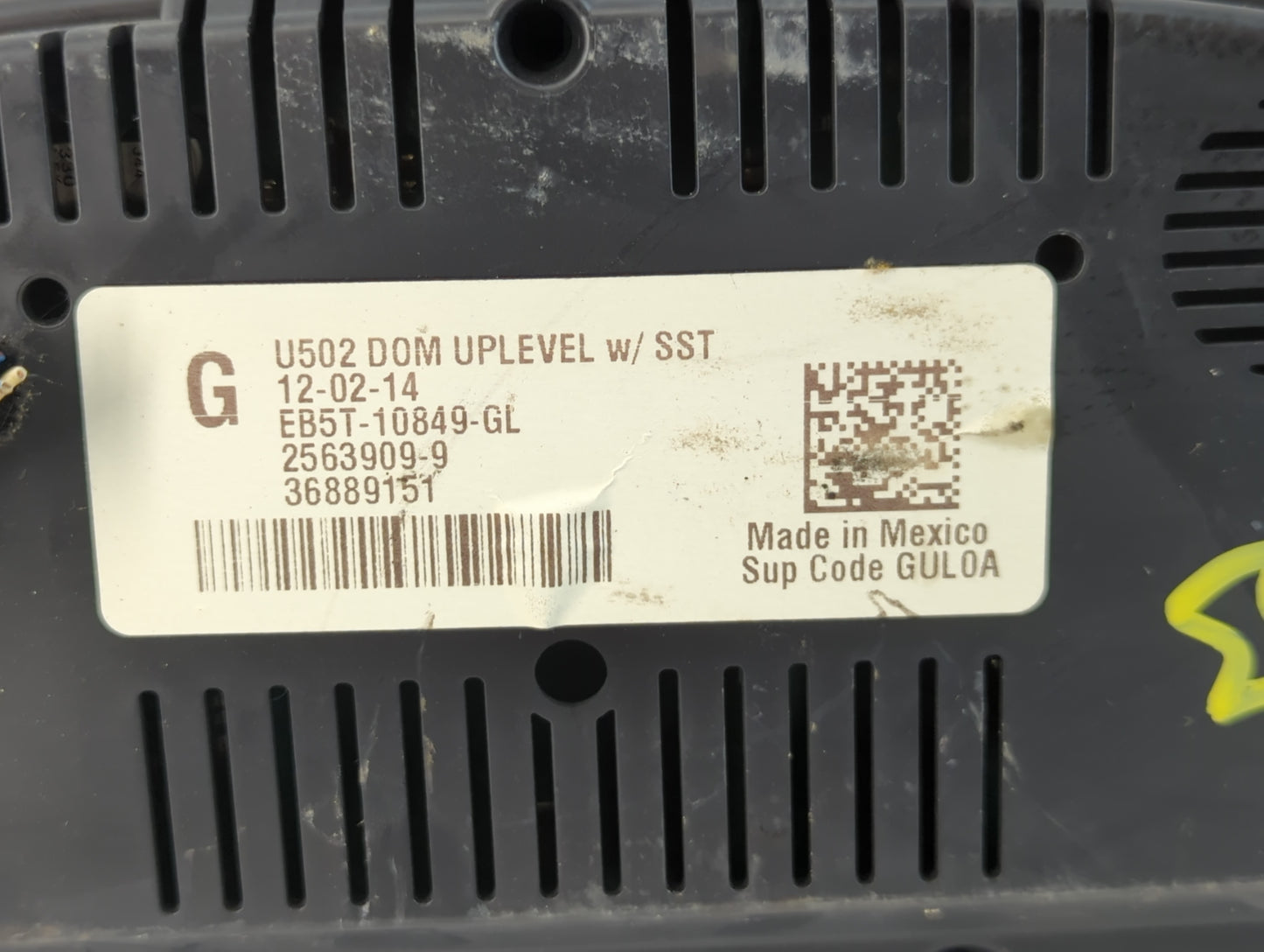 2014-2015 Ford Explorer Instrument Cluster Speedometer Gauges P/N:EB5T-10849-GL Fits Fits 2014 2015 OEM Used Auto Parts - Oe