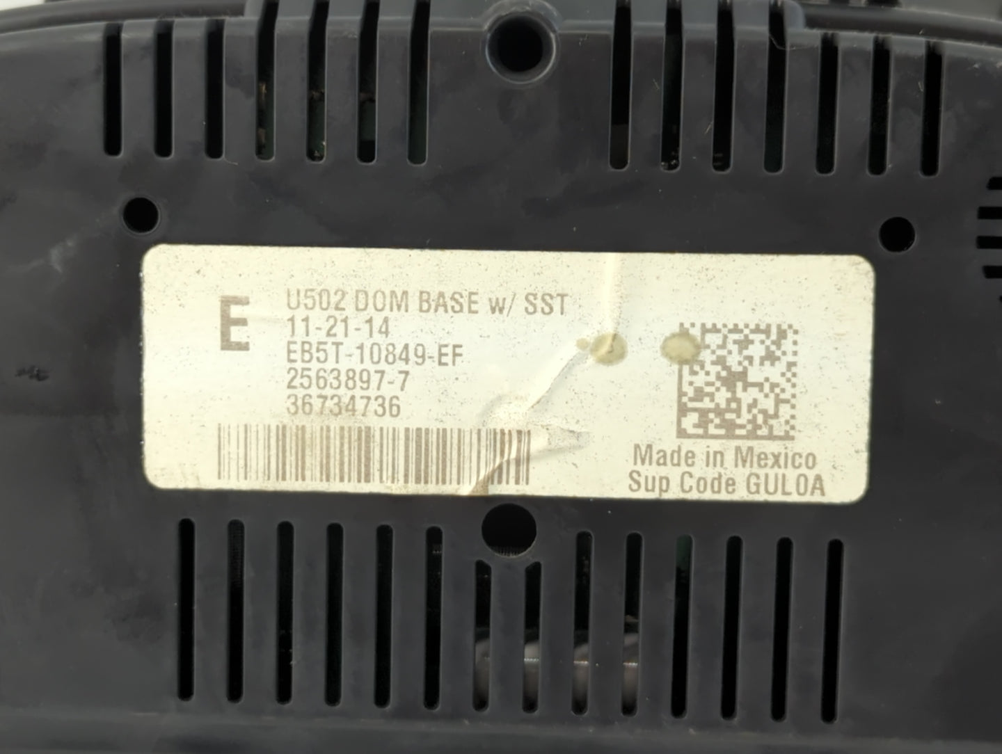 2014-2015 Ford Explorer Instrument Cluster Speedometer Gauges P/N:EB5T-10849-EF Fits Fits 2014 2015 OEM Used Auto Parts - Oe