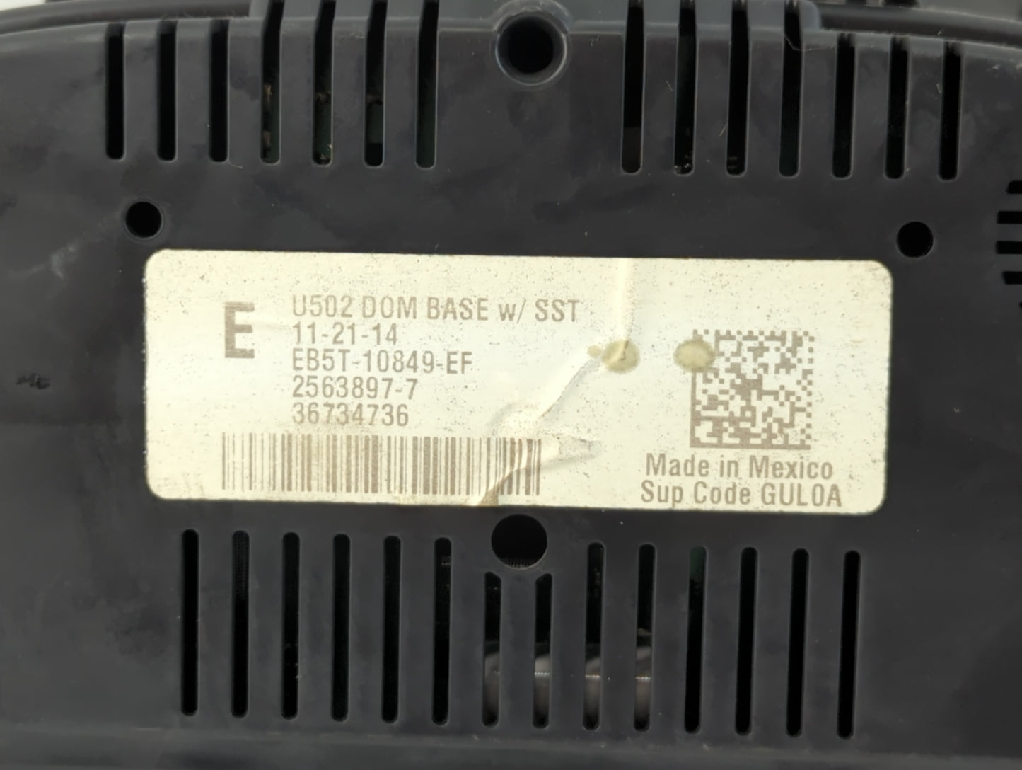 2014-2015 Ford Explorer Instrument Cluster Speedometer Gauges P/N:EB5T-10849-EF Fits Fits 2014 2015 OEM Used Auto Parts - Oe