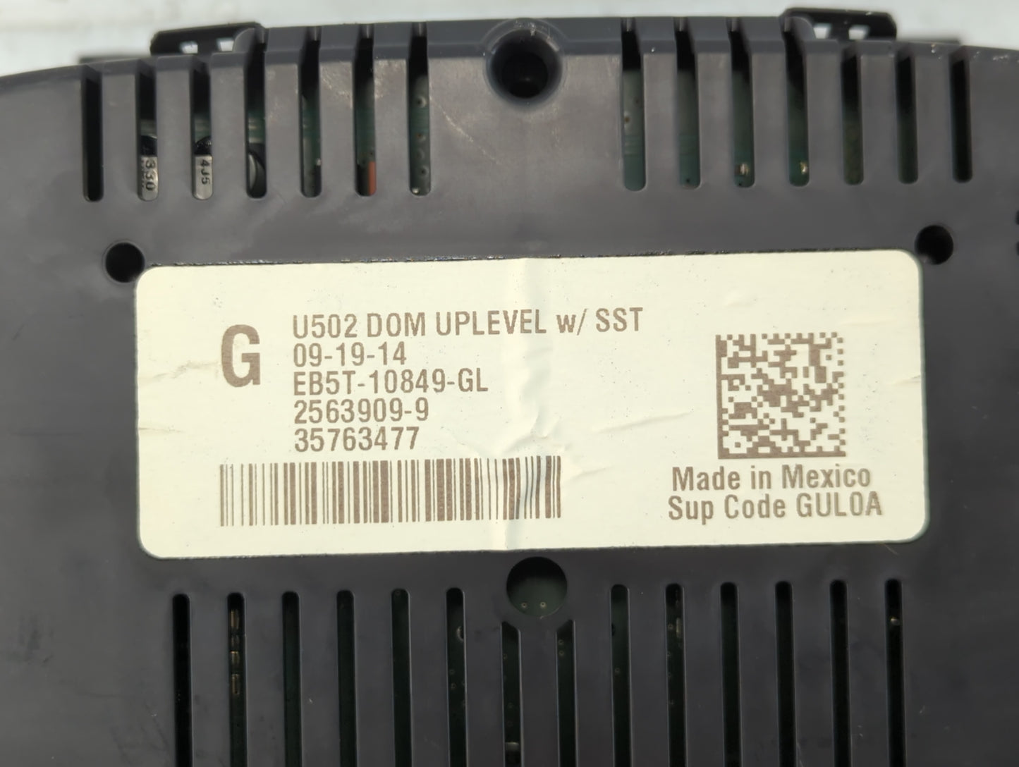 2014-2015 Ford Explorer Instrument Cluster Speedometer Gauges P/N:EB5T-10849-GL Fits Fits 2014 2015 OEM Used Auto Parts - Oe