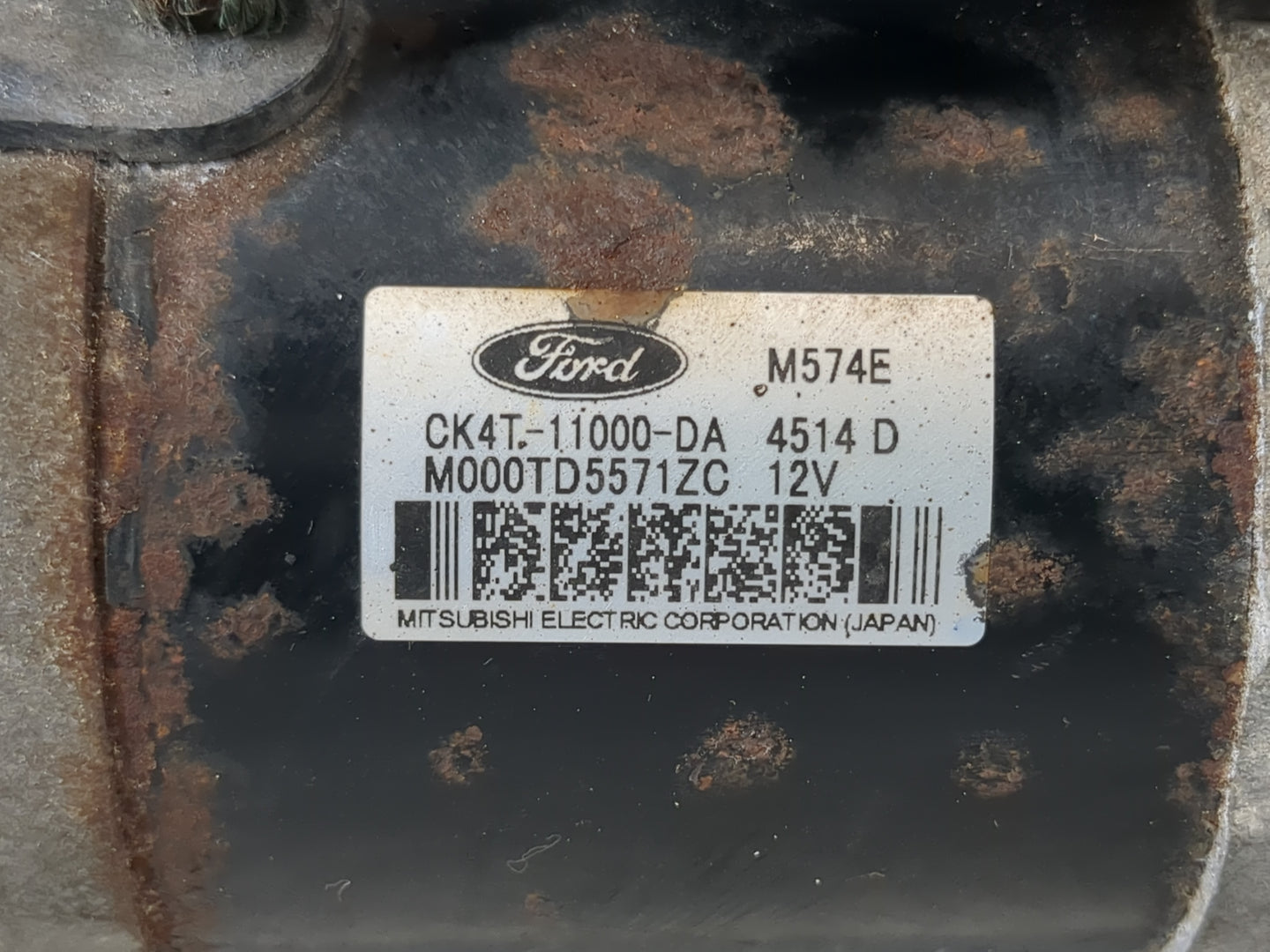 2015-2017 Ford F-150 Car Starter Motor Solenoid OEM P/N:M000TD5571ZC CK4T-11000-DA Fits Fits 2015 2016 2017 2018 2019 2020 O