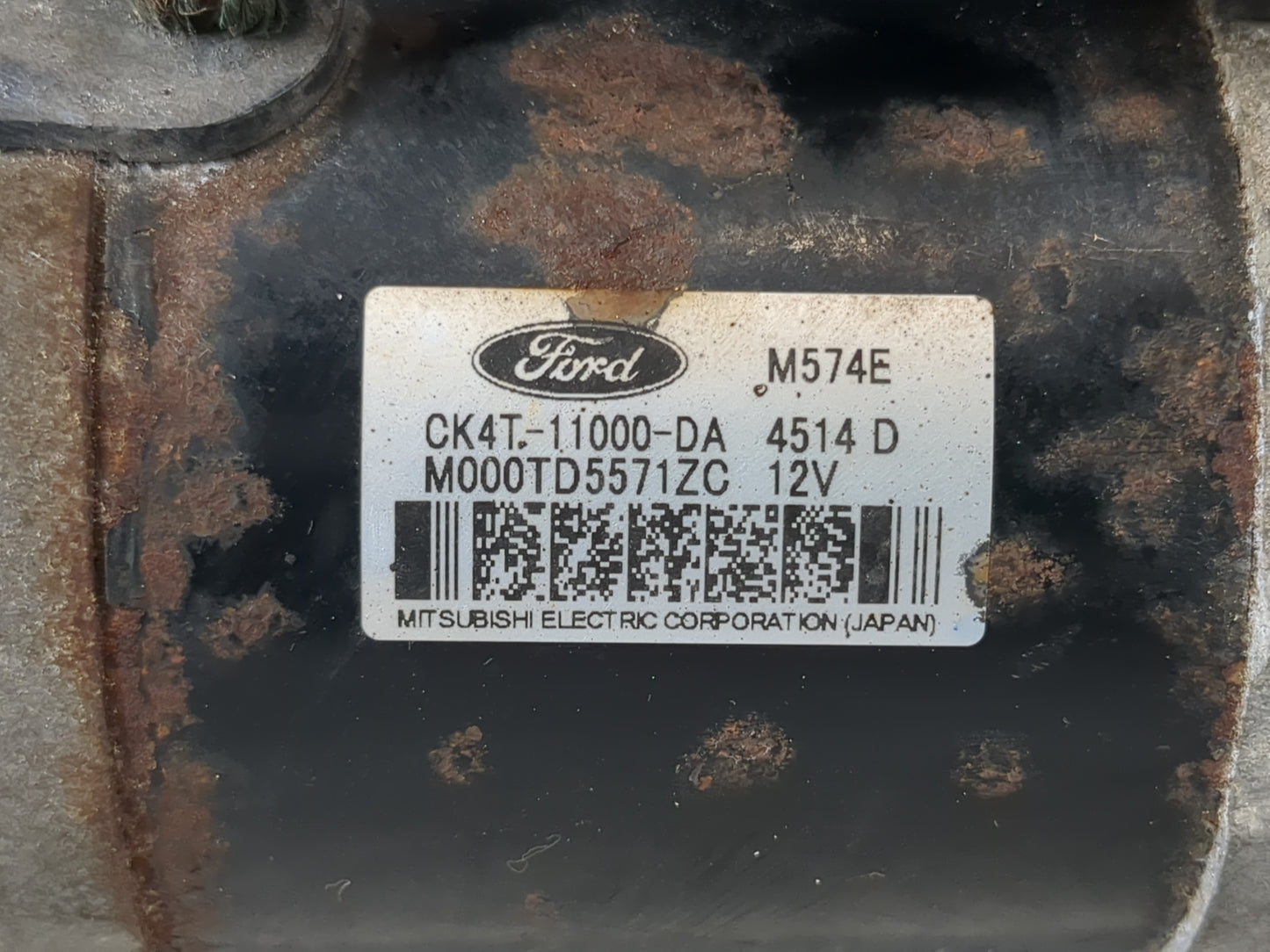 2015-2017 Ford F-150 Car Starter Motor Solenoid OEM P/N:M000TD5571ZC CK4T-11000-DA Fits Fits 2015 2016 2017 2018 2019 2020 O