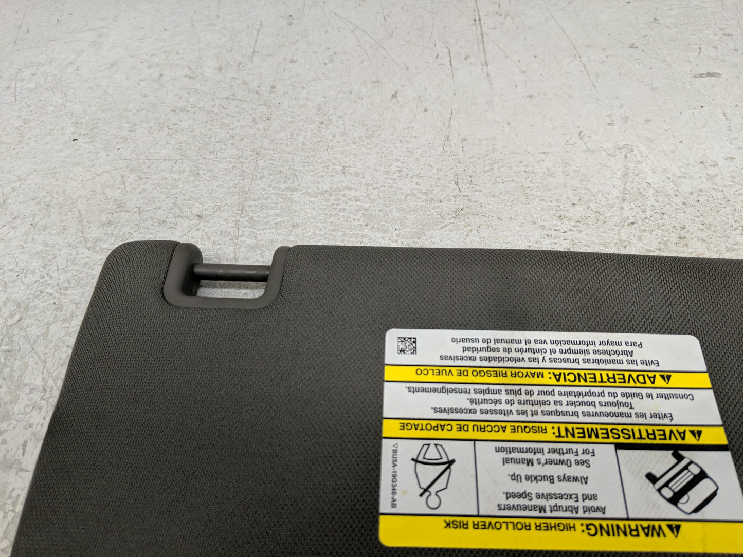 2015-2017 Ford F-150 Sun Visor Shade Replacement Driver Left Mirror Fits Fits 2015 2016 2017 OEM Used Auto Parts - Oemusedau