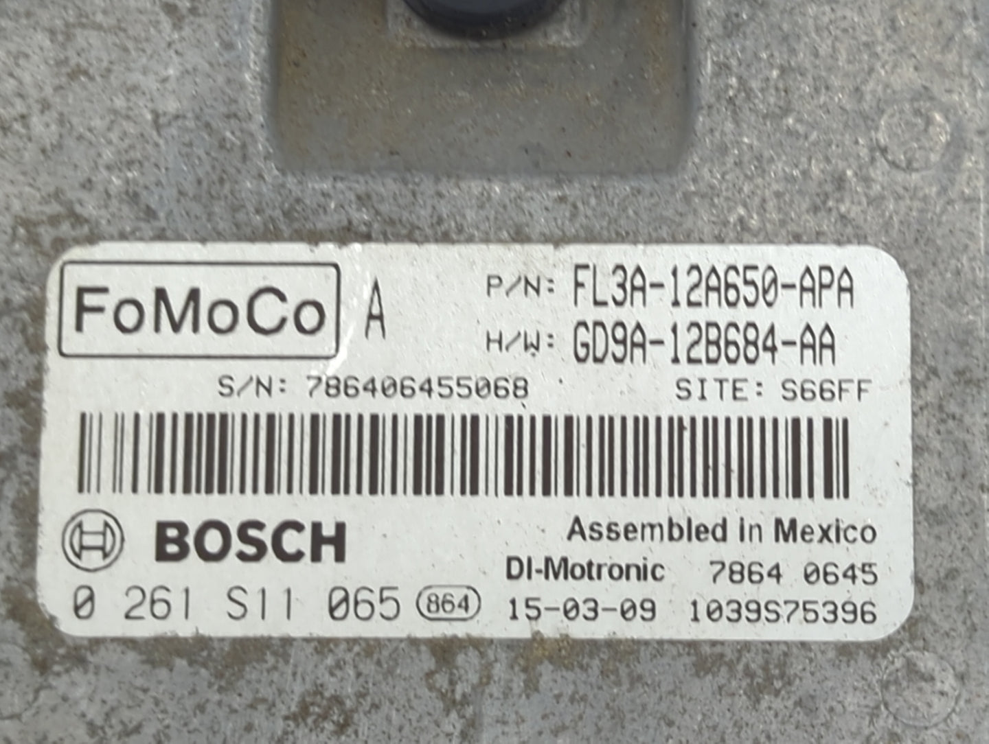 2015-2017 Ford F-150 PCM Engine Control Computer ECU ECM PCU OEM P/N:FL3A-12A650-APA GD9A-12B684-AA Fits OEM Used Auto Parts