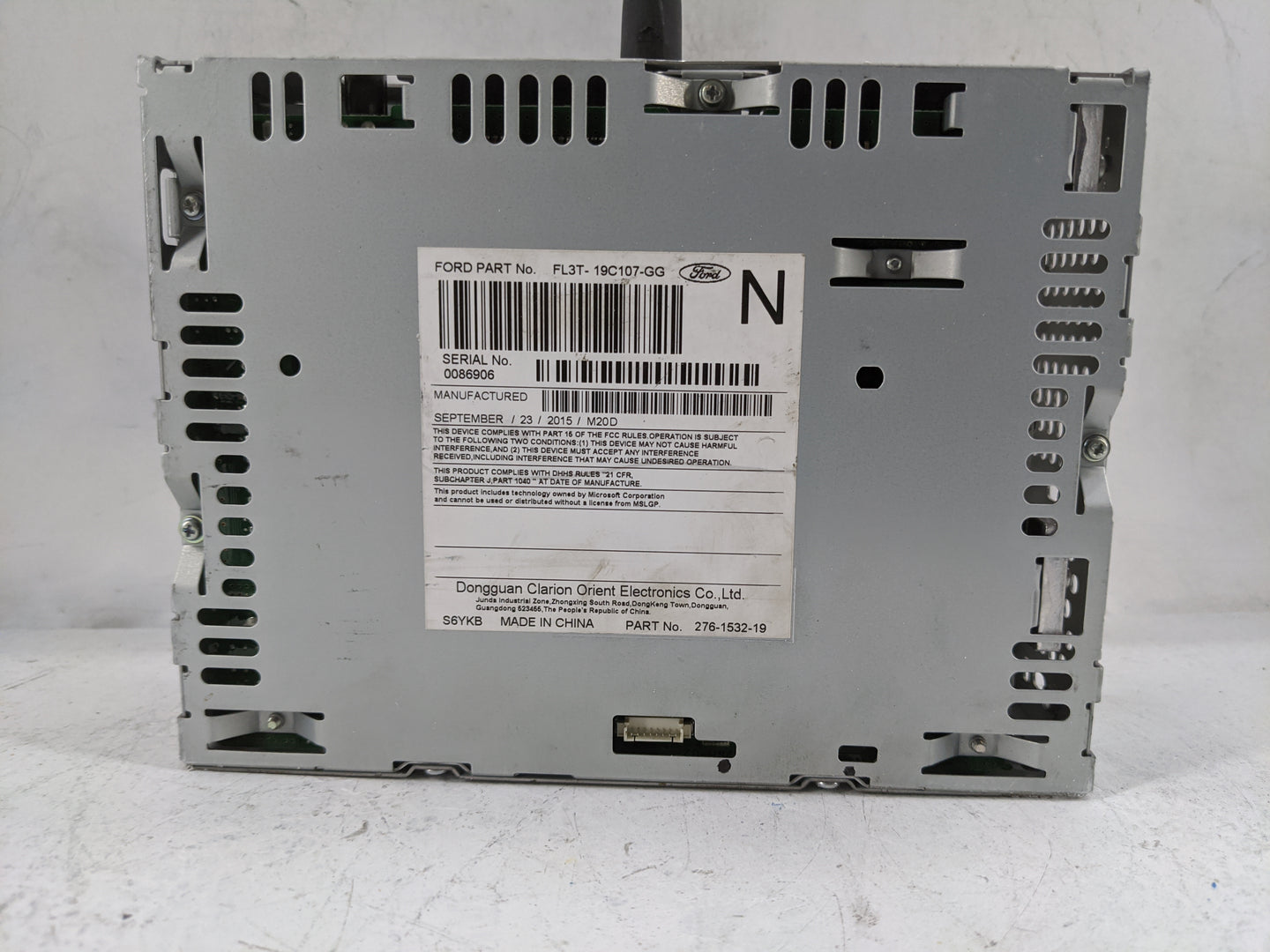 2015-2016 Ford F-150 Radio AM FM Cd Player Receiver Replacement P/N:PU-3609P-B FL3T-19C107-GG, 276-1532-19 Fits Fits 2015 20