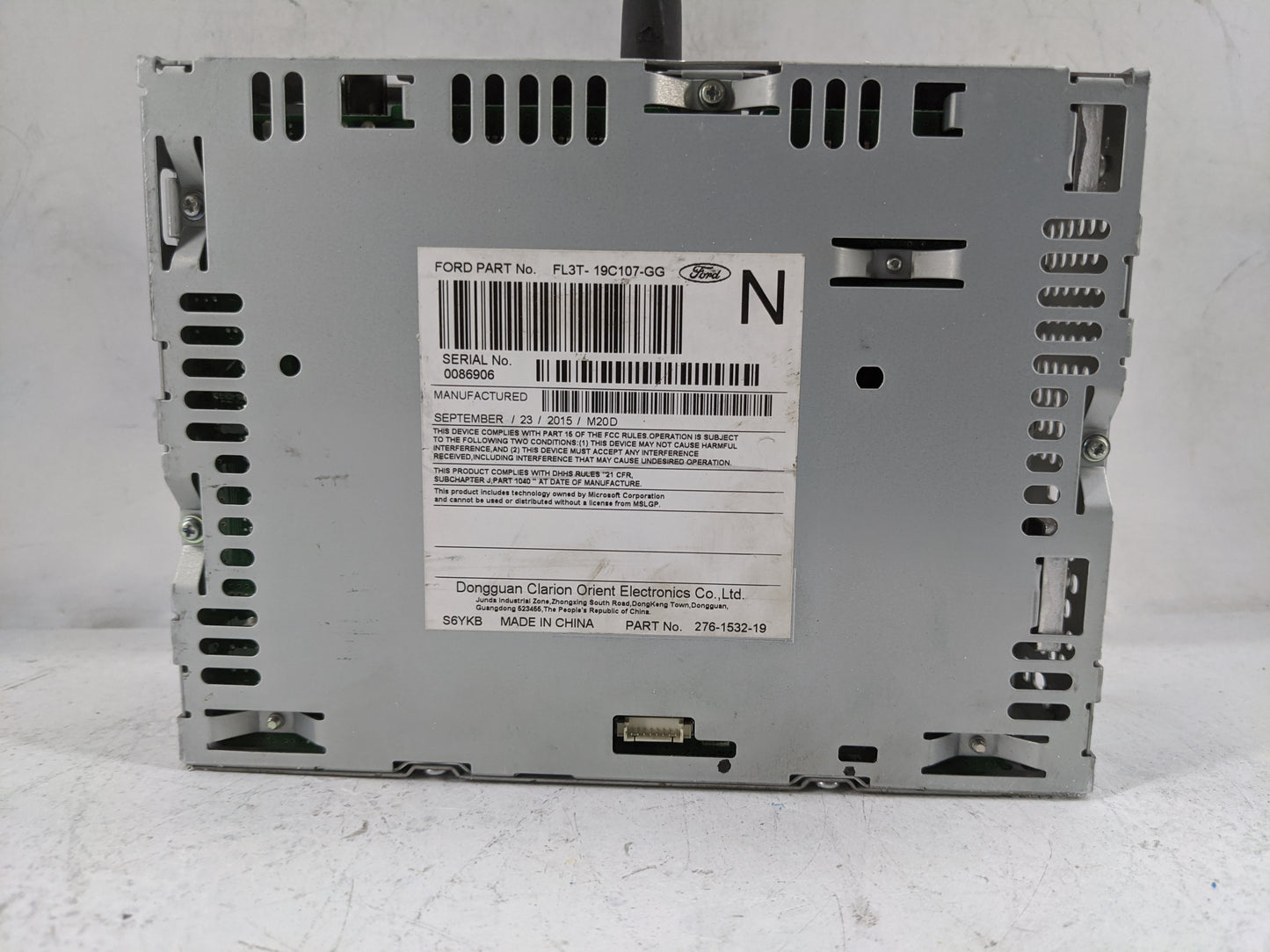 2015-2016 Ford F-150 Radio AM FM Cd Player Receiver Replacement P/N:PU-3609P-B FL3T-19C107-GG, 276-1532-19 Fits Fits 2015 20